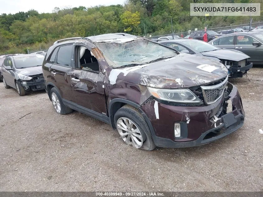 5XYKUDA71FG641483 2015 Kia Sorento Ex V6