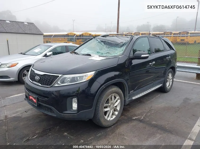 5XYKTDA6XFG614745 2015 Kia Sorento Lx