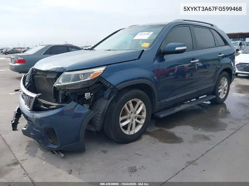 5XYKT3A67FG599468 2015 Kia Sorento Lx
