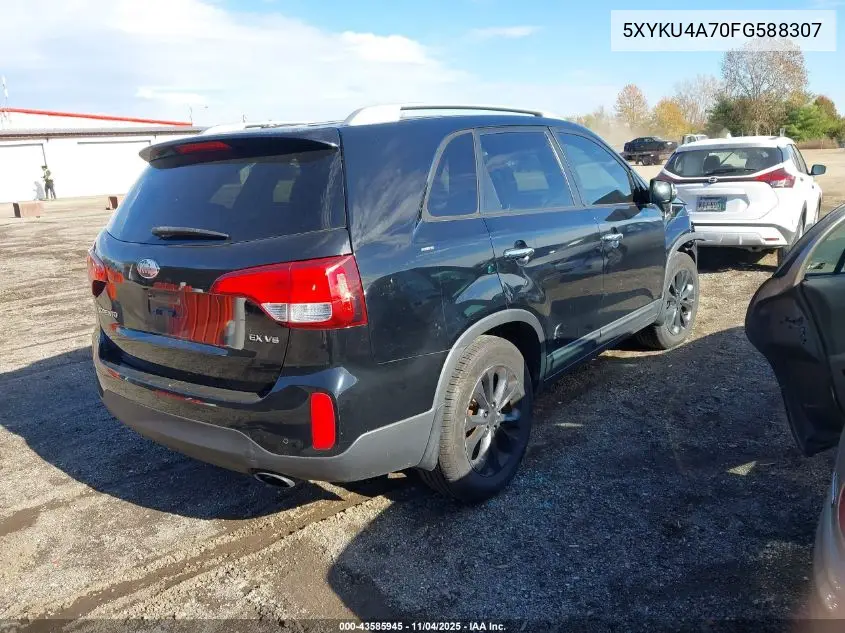 5XYKU4A70FG588307 2015 Kia Sorento Ex V6