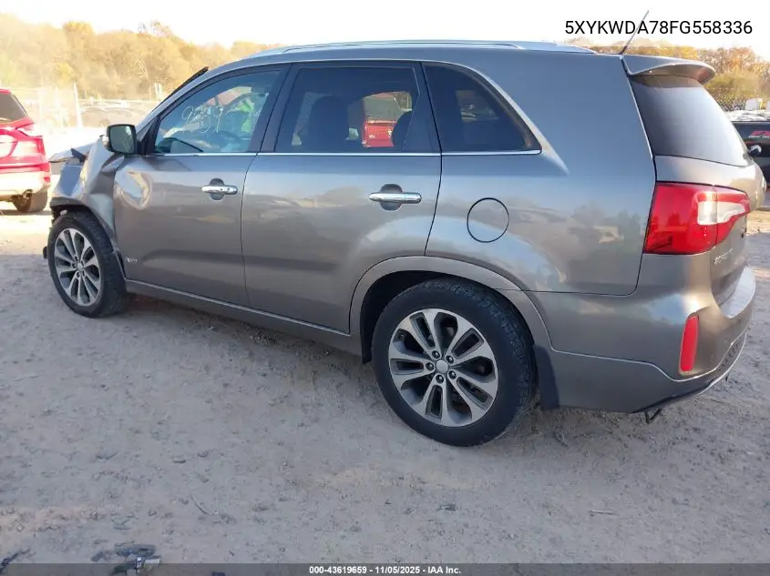 5XYKWDA78FG558336 2015 Kia Sorento Sx V6