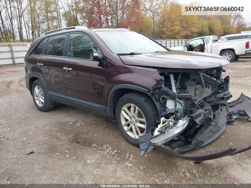 5XYKT3A65FG660042 2015 Kia Sorento Lx
