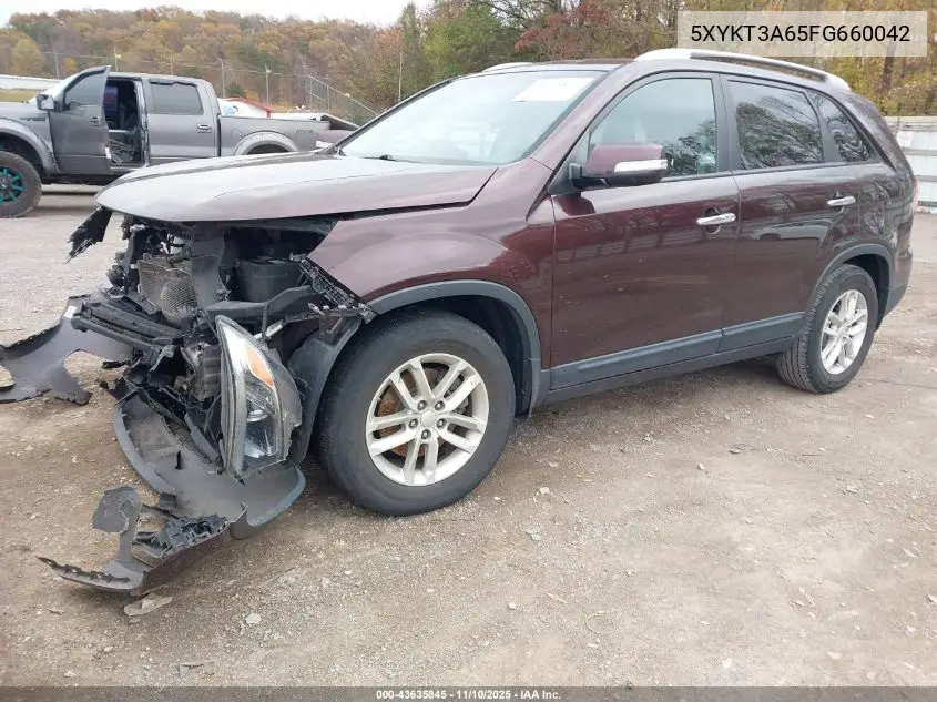 5XYKT3A65FG660042 2015 Kia Sorento Lx