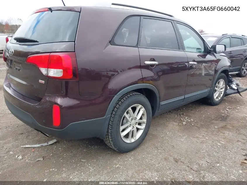 5XYKT3A65FG660042 2015 Kia Sorento Lx