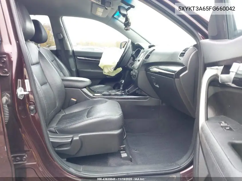 5XYKT3A65FG660042 2015 Kia Sorento Lx