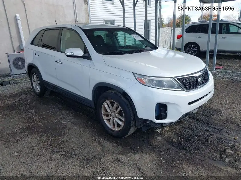 5XYKT3A63FG581596 2015 Kia Sorento Lx