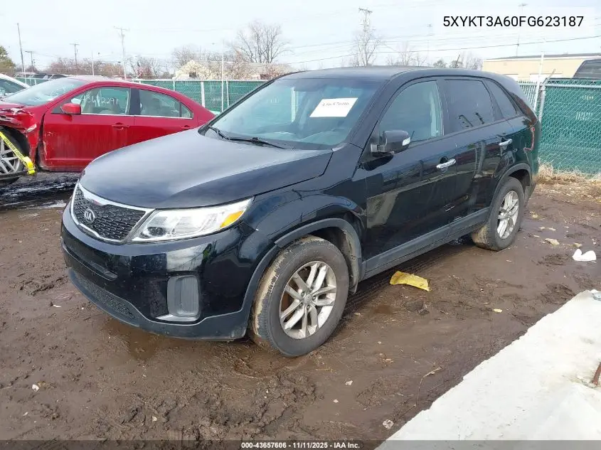 5XYKT3A60FG623187 2015 Kia Sorento Lx