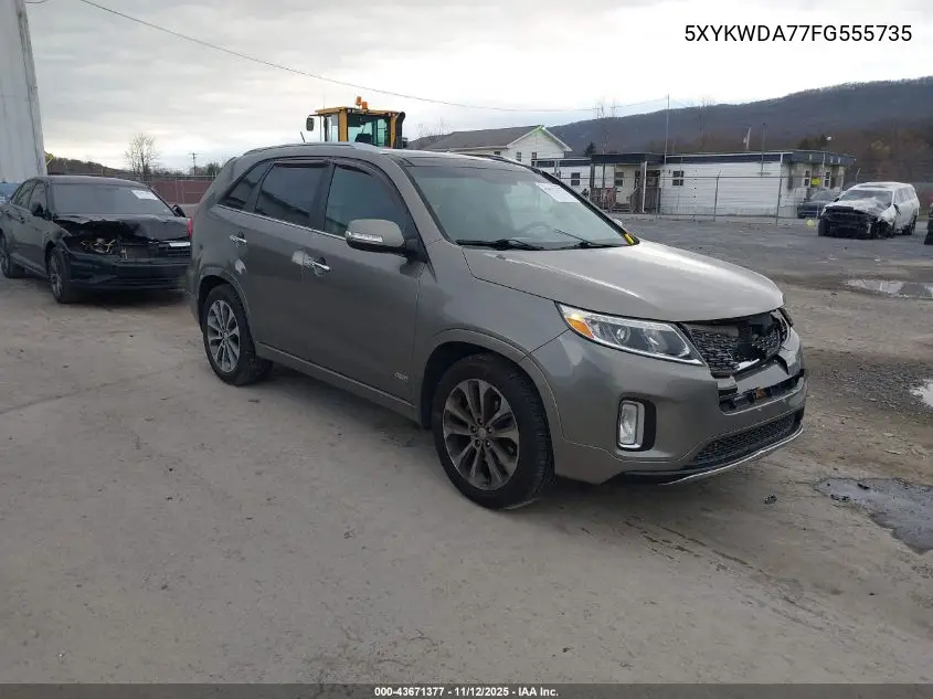5XYKWDA77FG555735 2015 Kia Sorento Sx V6