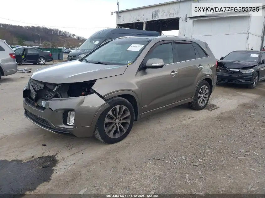 5XYKWDA77FG555735 2015 Kia Sorento Sx V6