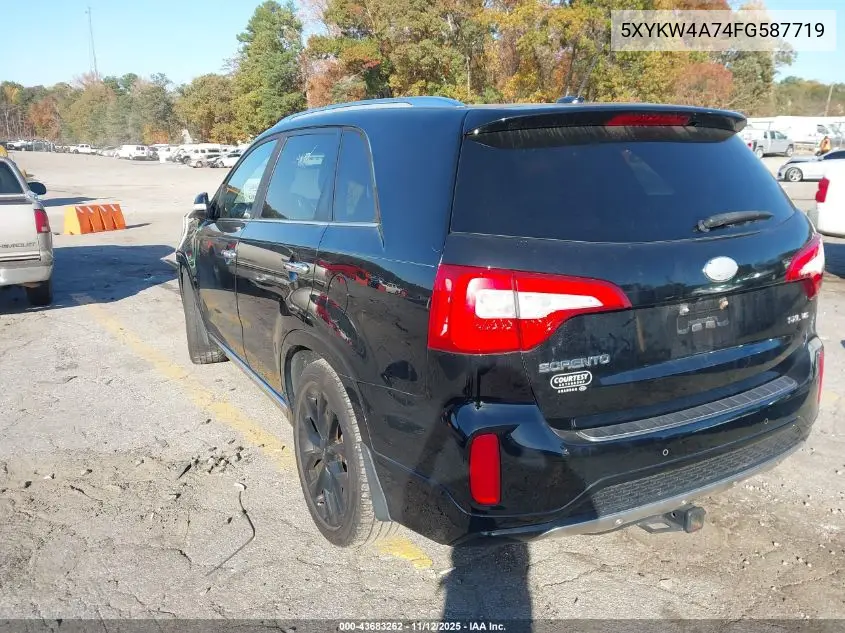 5XYKW4A74FG587719 2015 Kia Sorento Limited V6