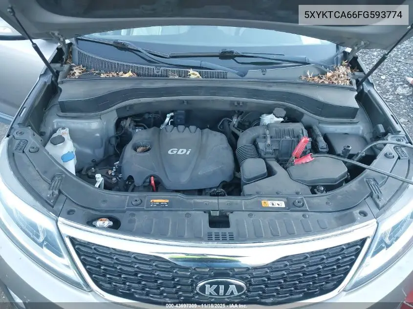 5XYKTCA66FG593774 2015 Kia Sorento Lx
