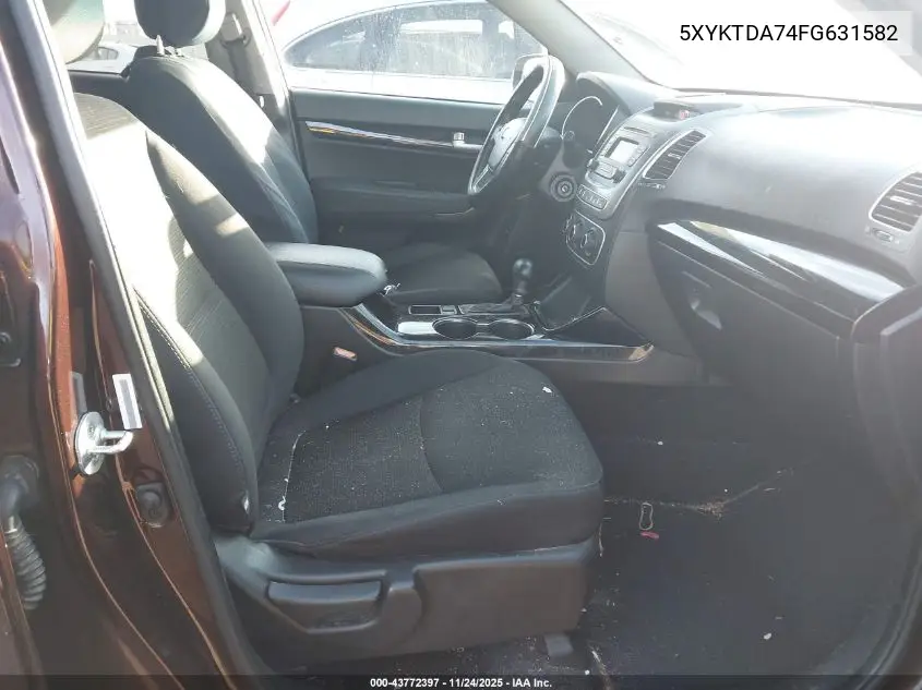 5XYKTDA74FG631582 2015 Kia Sorento Lx V6