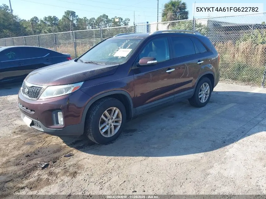 5XYKT4A61FG622782 2015 Kia Sorento Lx