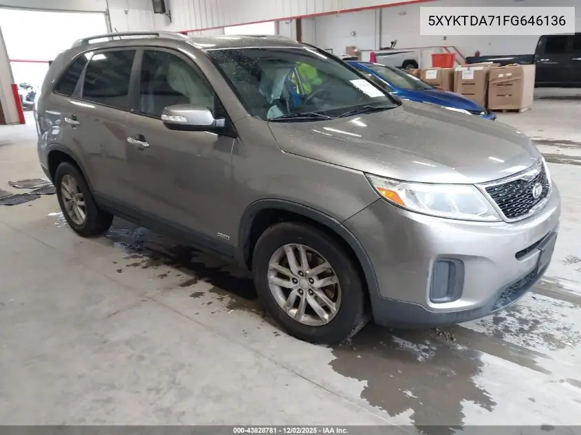 5XYKTDA71FG646136 2015 Kia Sorento Lx