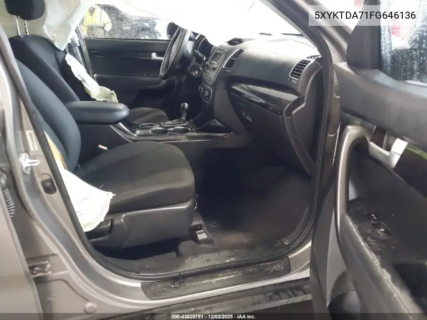 5XYKTDA71FG646136 2015 Kia Sorento Lx