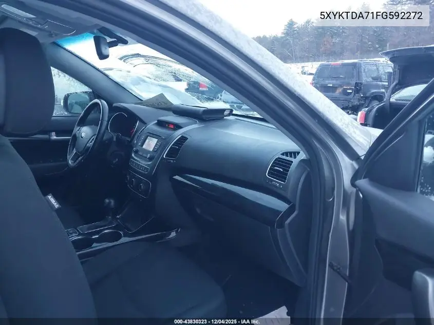 5XYKTDA71FG592272 2015 Kia Sorento Lx V6
