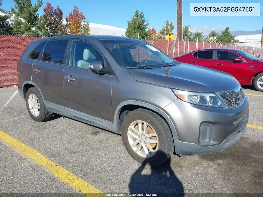 5XYKT3A62FG547651 2015 Kia Sorento Lx