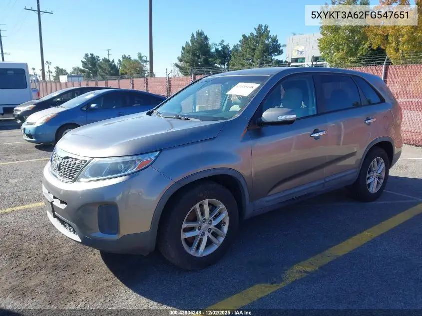 5XYKT3A62FG547651 2015 Kia Sorento Lx