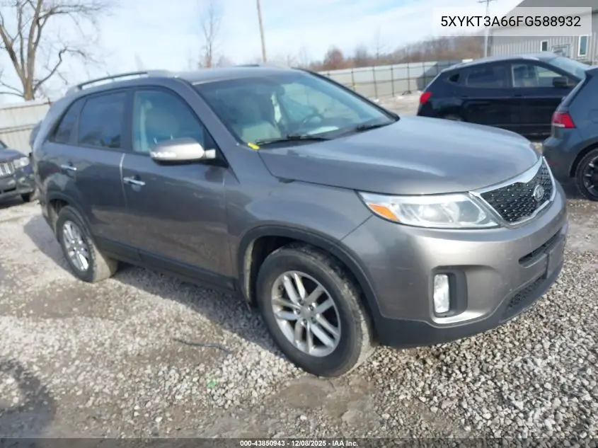 5XYKT3A66FG588932 2015 Kia Sorento Lx