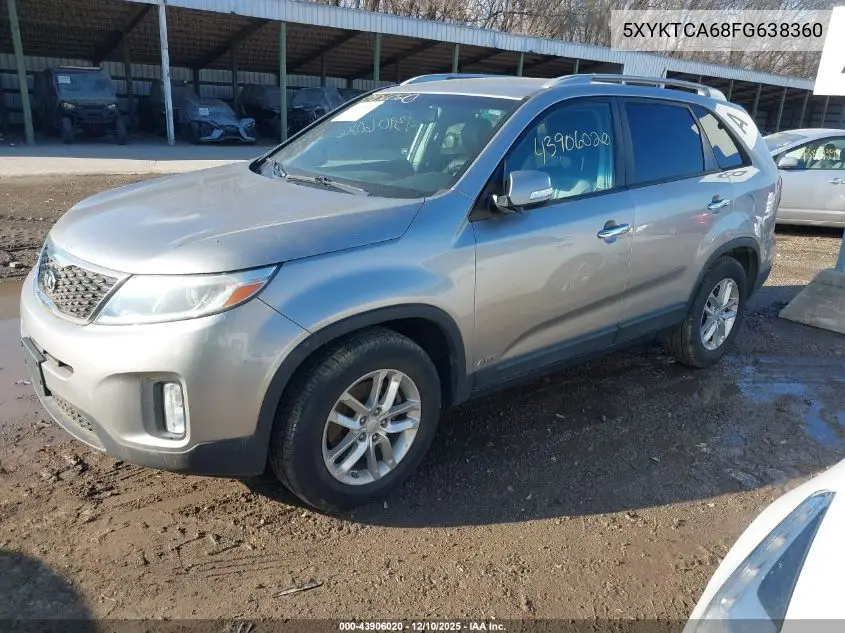 5XYKTCA68FG638360 2015 Kia Sorento Lx