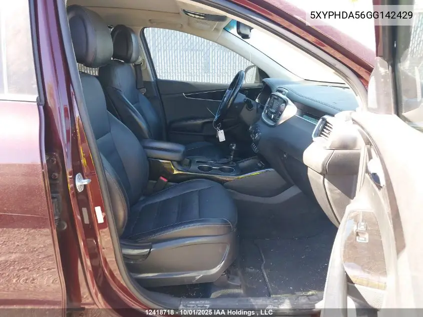 5XYPHDA56GG142429 2016 Kia Sorento