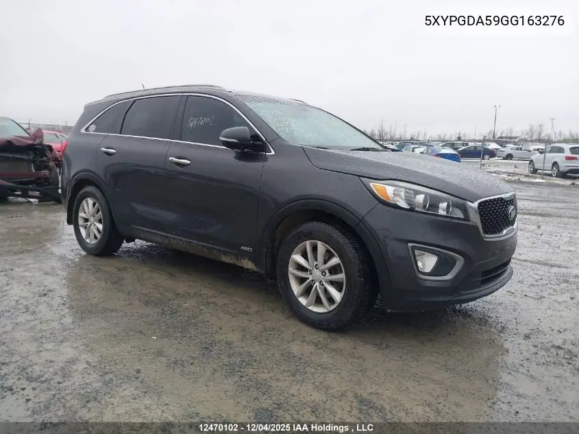 5XYPGDA59GG163276 2016 Kia Sorento Lx/L