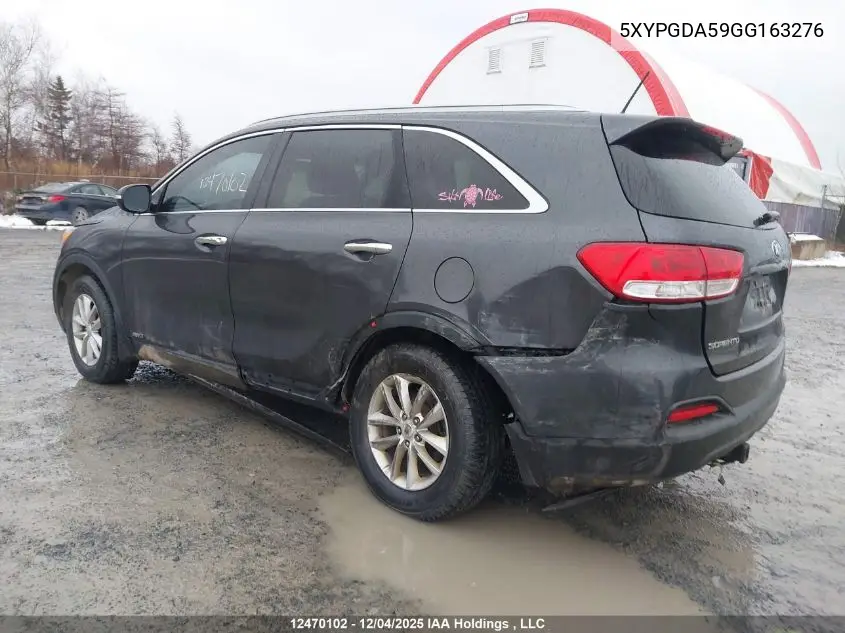 5XYPGDA59GG163276 2016 Kia Sorento Lx/L