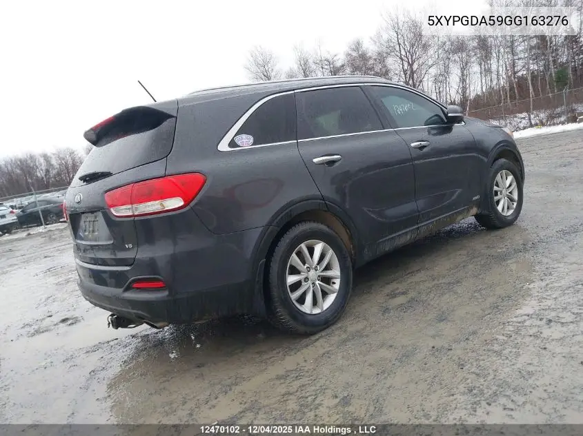 5XYPGDA59GG163276 2016 Kia Sorento Lx/L