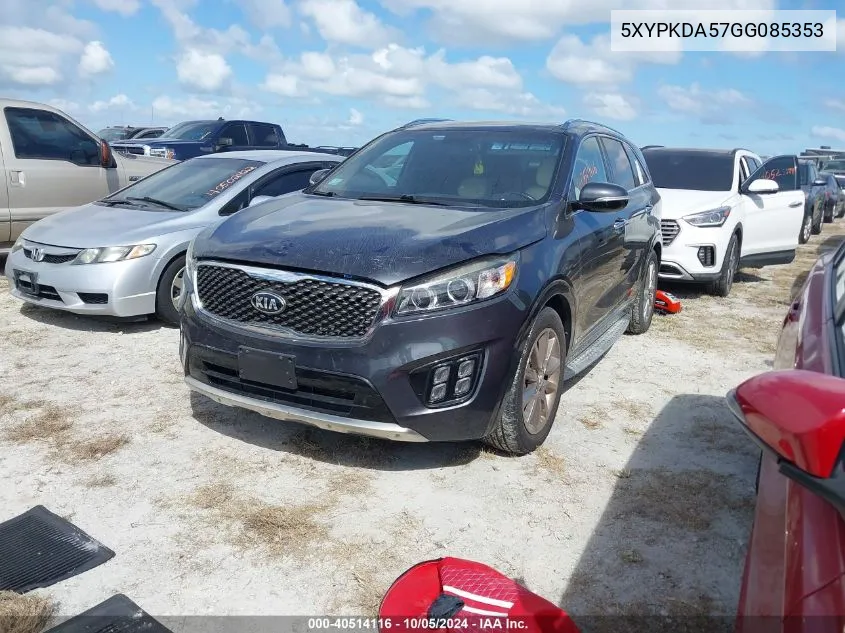 5XYPKDA57GG085353 2016 Kia Sorento Sx/Sx Limited