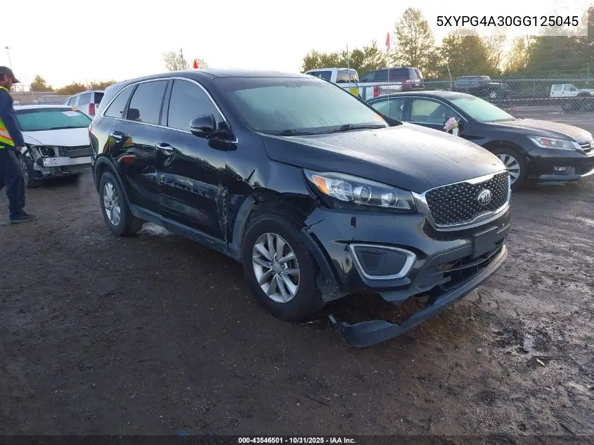 5XYPG4A30GG125045 2016 Kia Sorento 2.4L L