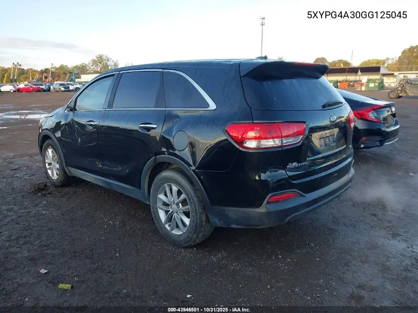 5XYPG4A30GG125045 2016 Kia Sorento 2.4L L