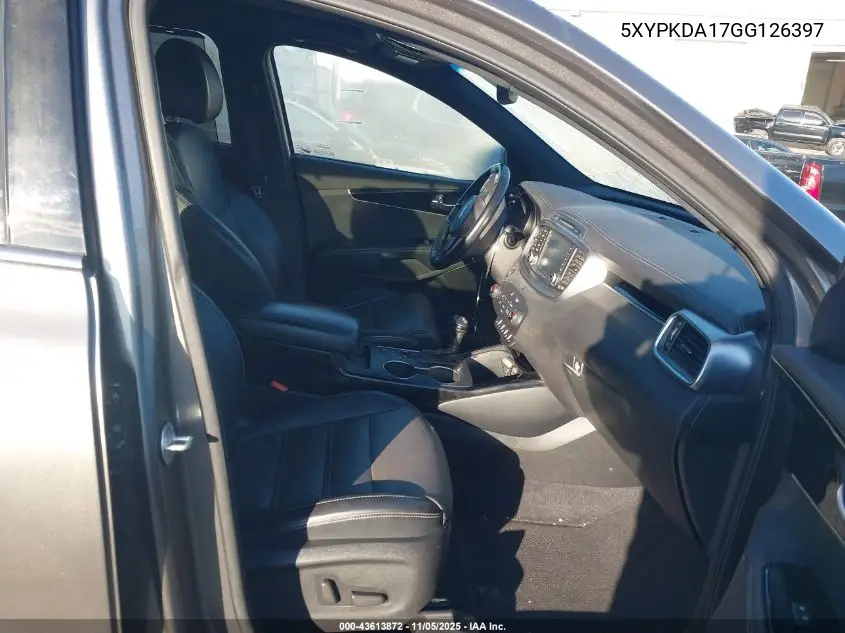 5XYPKDA17GG126397 2016 Kia Sorento 2.0T Sxl