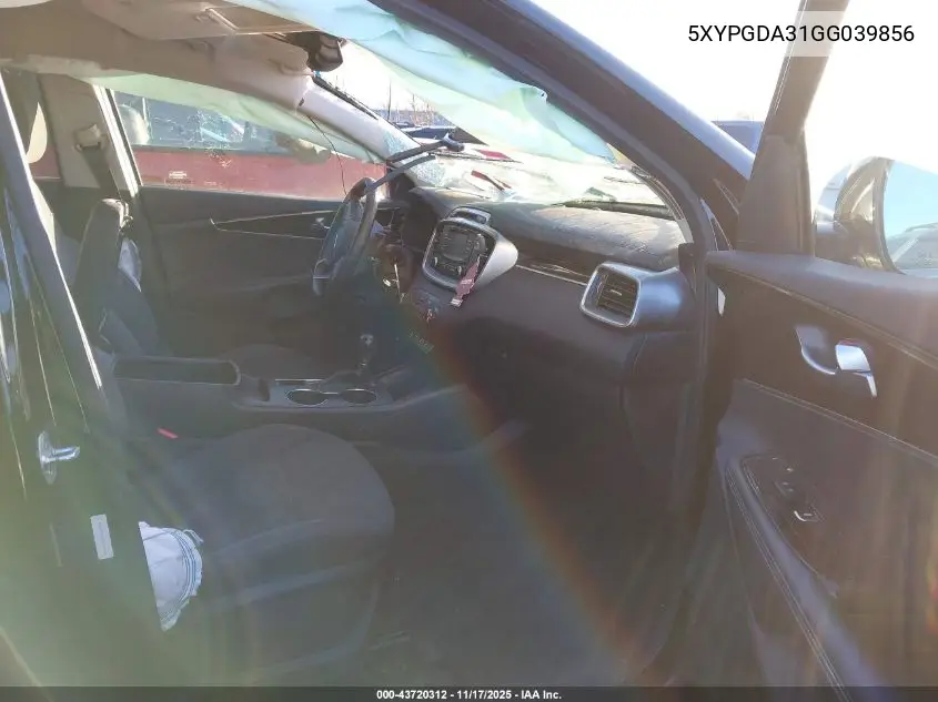 5XYPGDA31GG039856 2016 Kia Sorento 2.4L Lx