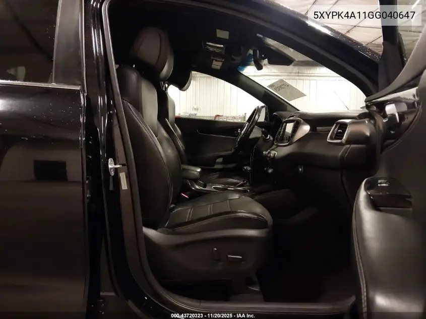 5XYPK4A11GG040647 2016 Kia Sorento 2.0T Sxl