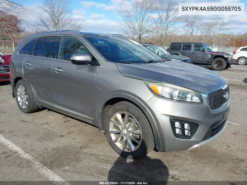 5XYPK4A55GG055705 2016 Kia Sorento 3.3L Sxl