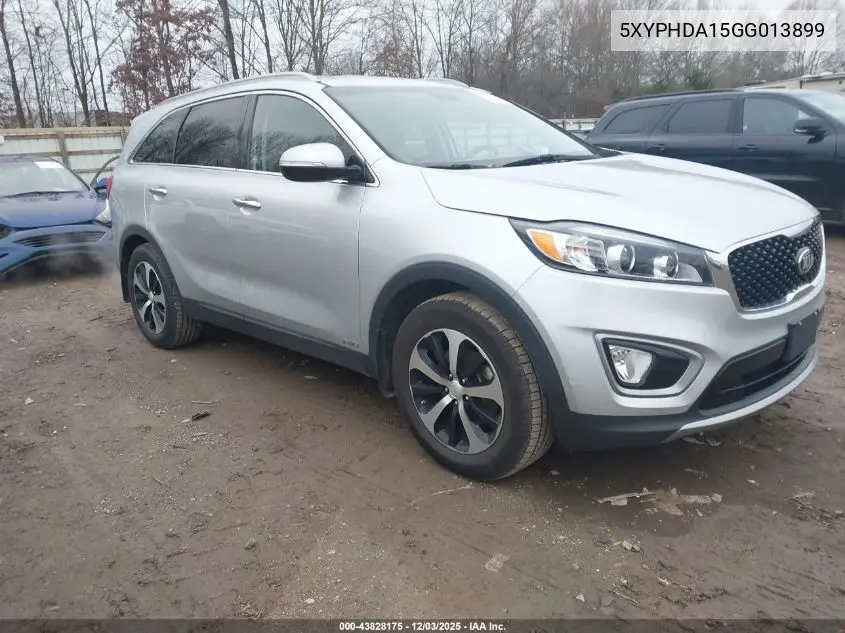 5XYPHDA15GG013899 2016 Kia Sorento 2.0T Ex