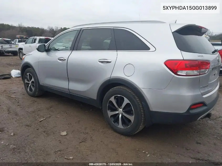 5XYPHDA15GG013899 2016 Kia Sorento 2.0T Ex