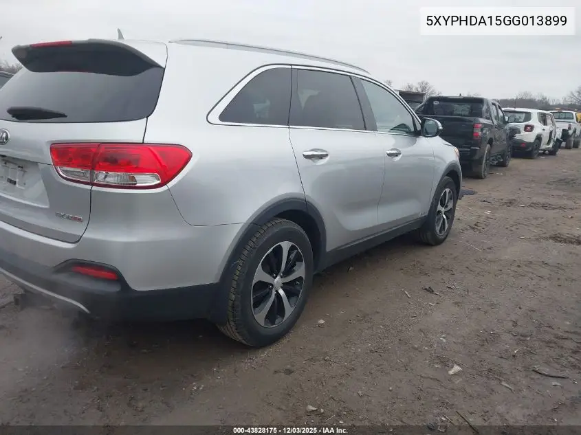 5XYPHDA15GG013899 2016 Kia Sorento 2.0T Ex