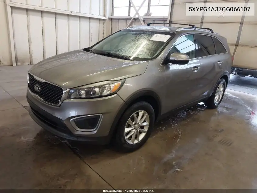 5XYPG4A37GG066107 2016 Kia Sorento 2.4L Lx
