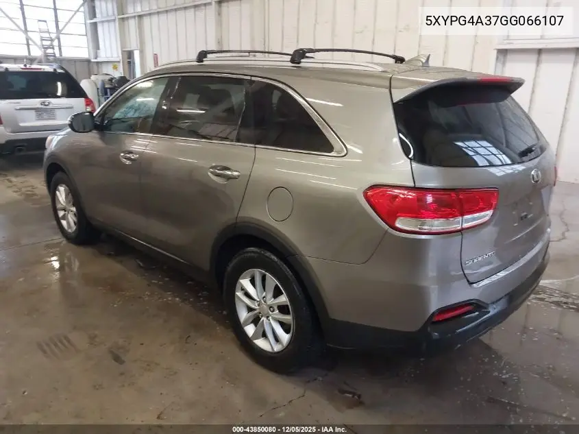5XYPG4A37GG066107 2016 Kia Sorento 2.4L Lx