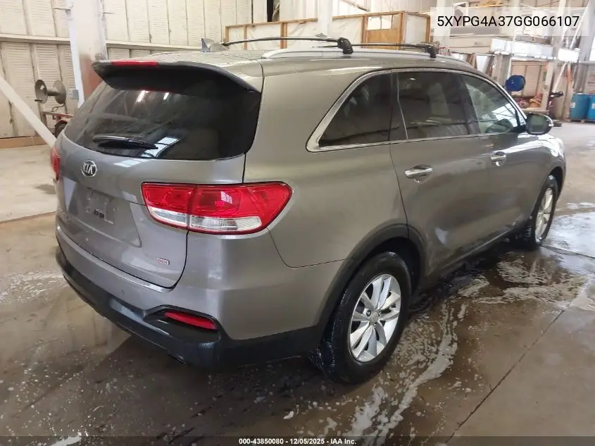5XYPG4A37GG066107 2016 Kia Sorento 2.4L Lx