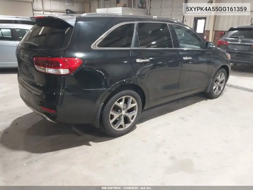 5XYPK4A55GG161359 2016 Kia Sorento 3.3L Sx