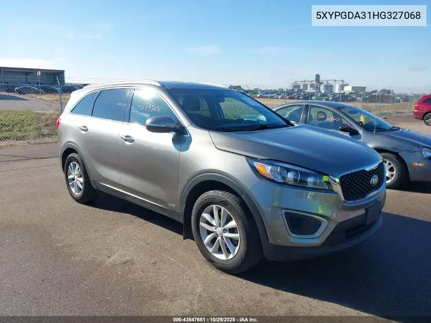 5XYPGDA31HG327068 2017 Kia Sorento 2.4L Lx