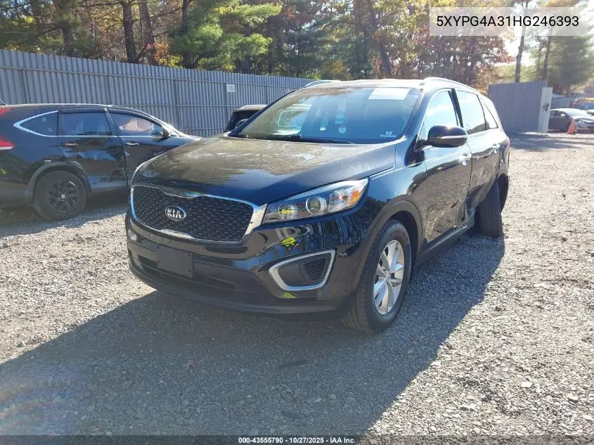 5XYPG4A31HG246393 2017 Kia Sorento 2.4L Lx