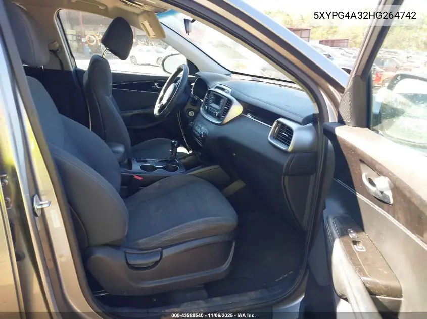 5XYPG4A32HG264742 2017 Kia Sorento 2.4L L