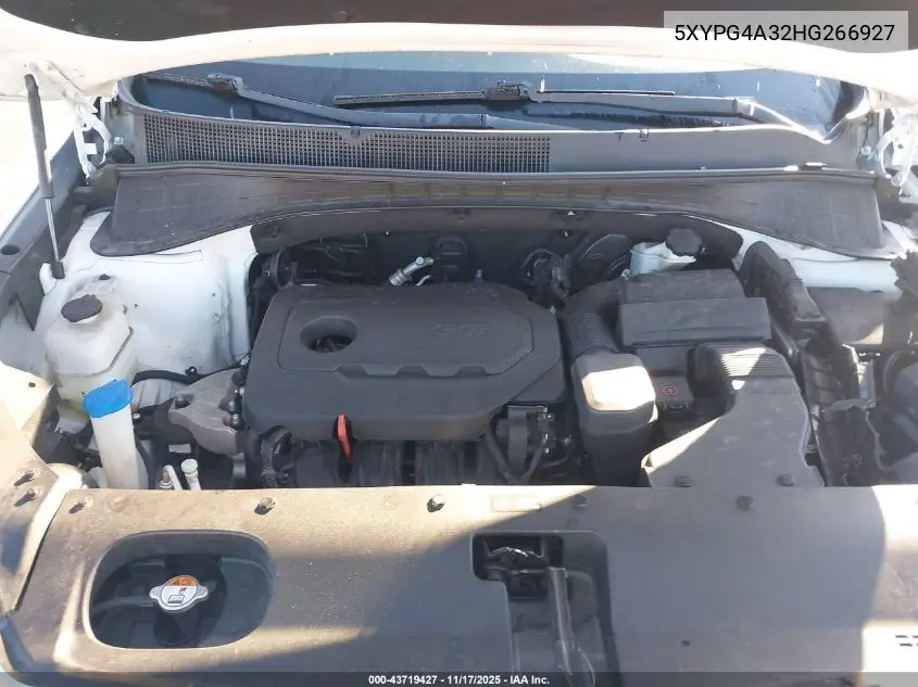 5XYPG4A32HG266927 2017 Kia Sorento 2.4L Lx