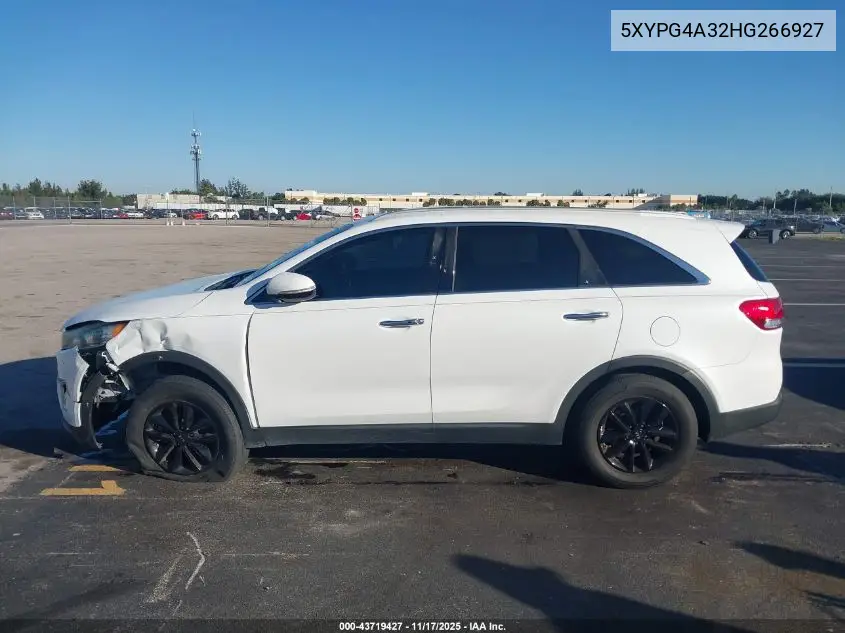 5XYPG4A32HG266927 2017 Kia Sorento 2.4L Lx