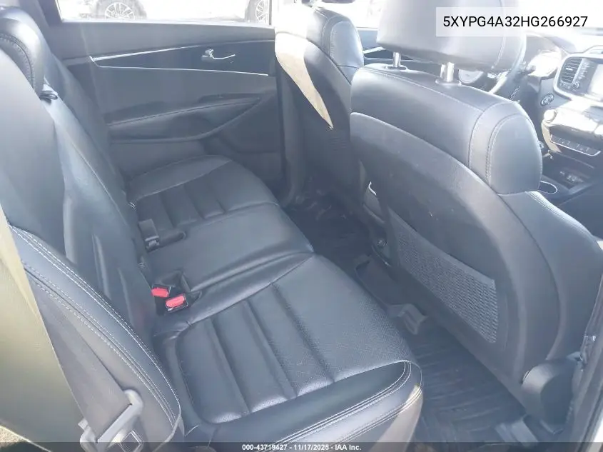 5XYPG4A32HG266927 2017 Kia Sorento 2.4L Lx