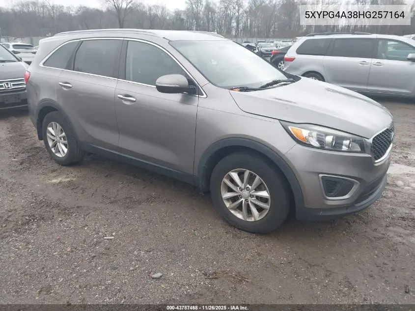 5XYPG4A38HG257164 2017 Kia Sorento 2.4L Lx