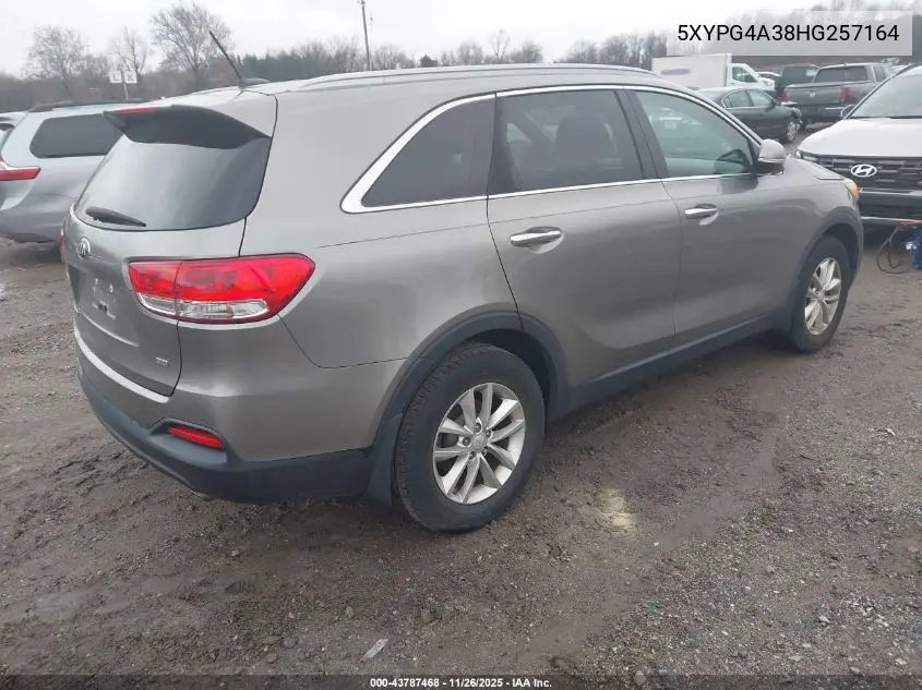 5XYPG4A38HG257164 2017 Kia Sorento 2.4L Lx